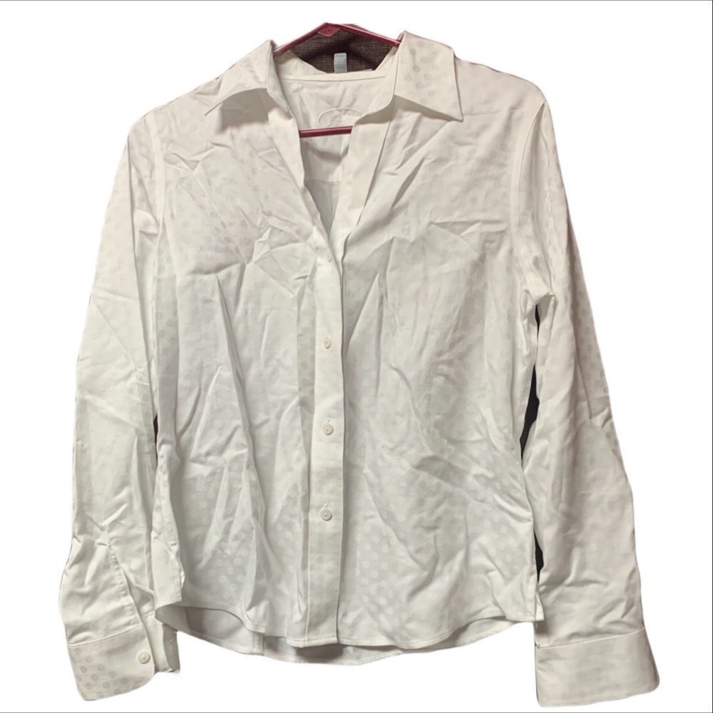 12. Foxcroft No Iron Button Down Women's Top Size 4